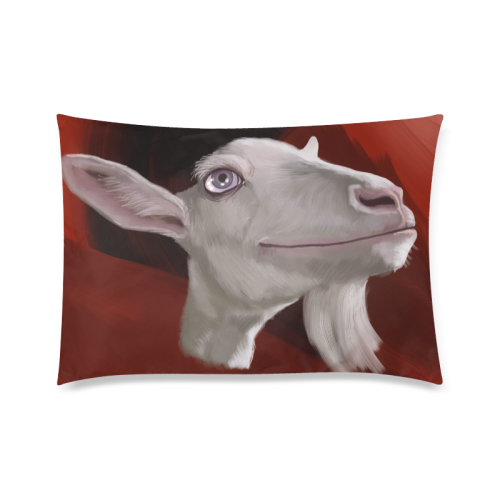 Totally Restful Demon Goat Custom Zippered Pillow Case 20"x30"(Twin Sides)
