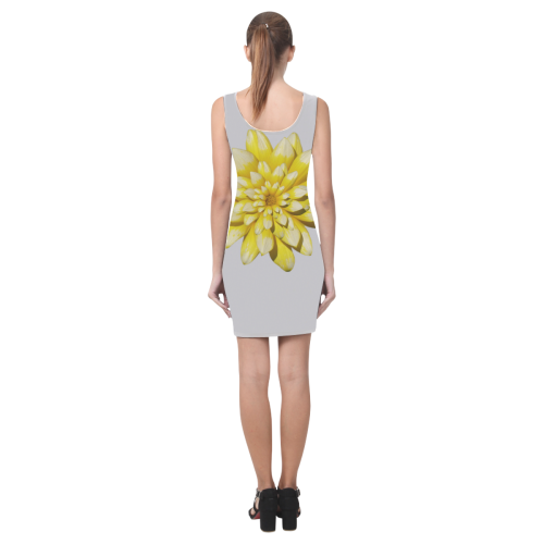 Yellow Flower, floral photography Medea Vest Dress (Model D06)