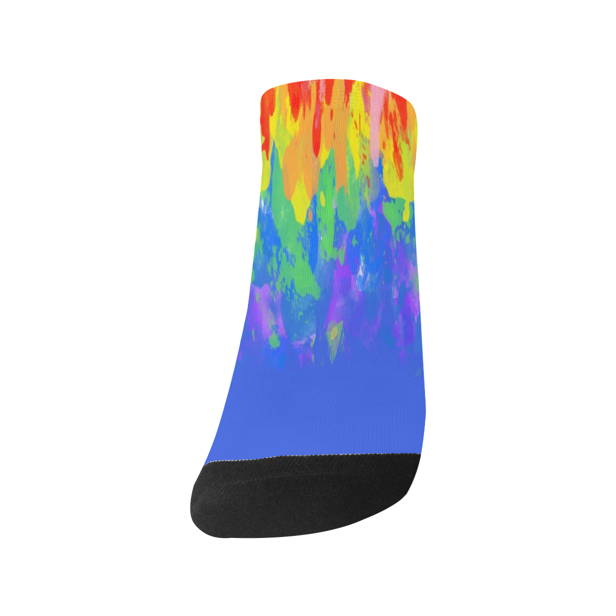 Flames Paint Abstract Classic Blue Women's Ankle Socks