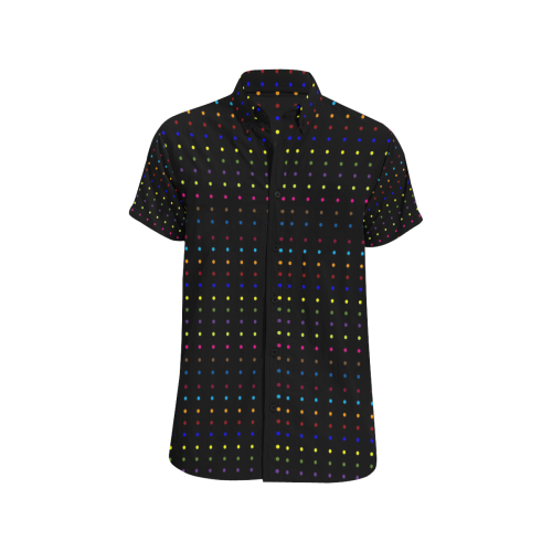 Dots & Colors Modern, Colorful Men's All Over Print Short Sleeve Shirt (Model T53)