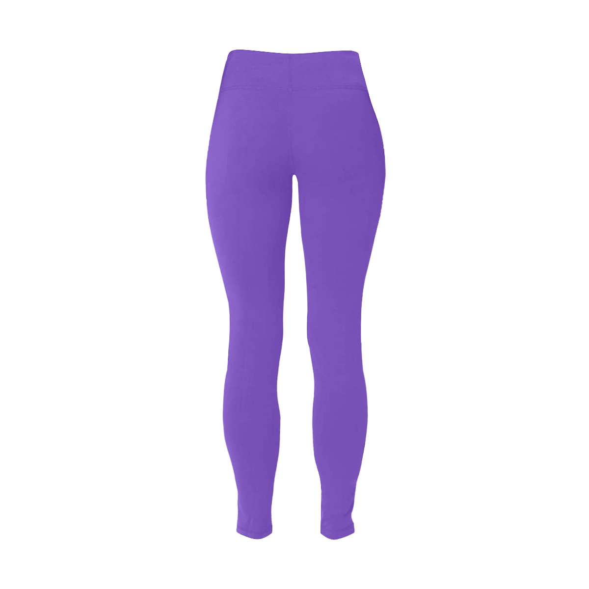 Purple Women's Plus Size High Waist Leggings (Model L44)