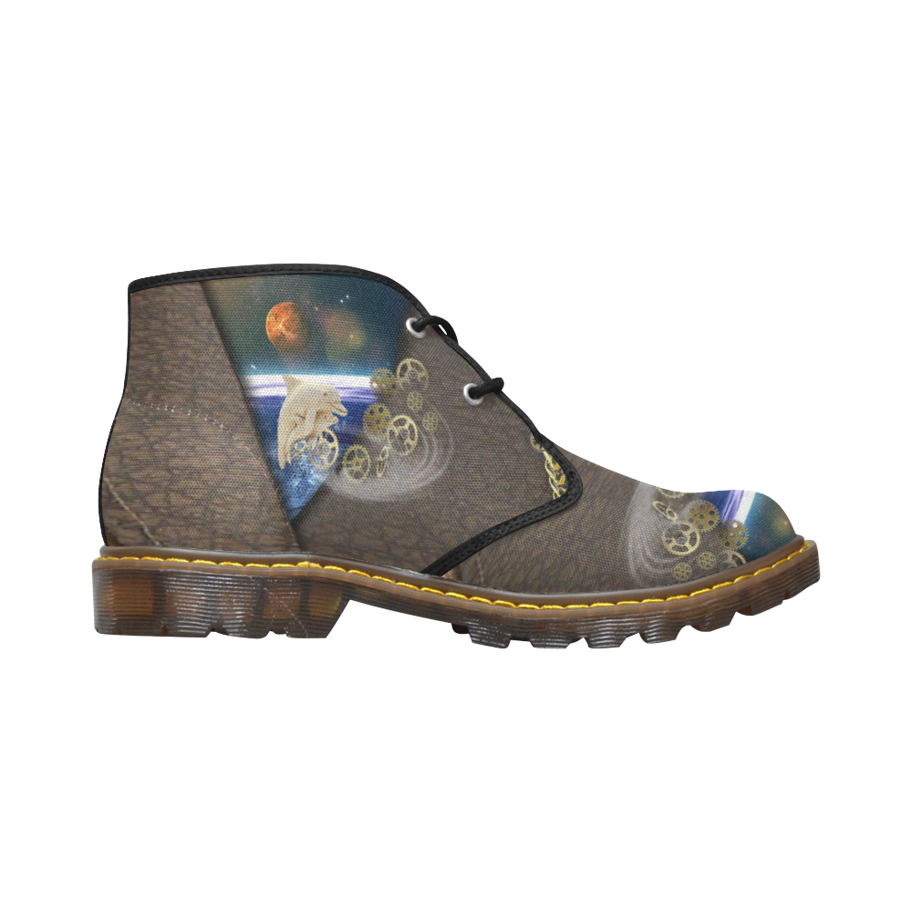 Our dimension of Time Women's Canvas Chukka Boots (Model 2402-1)