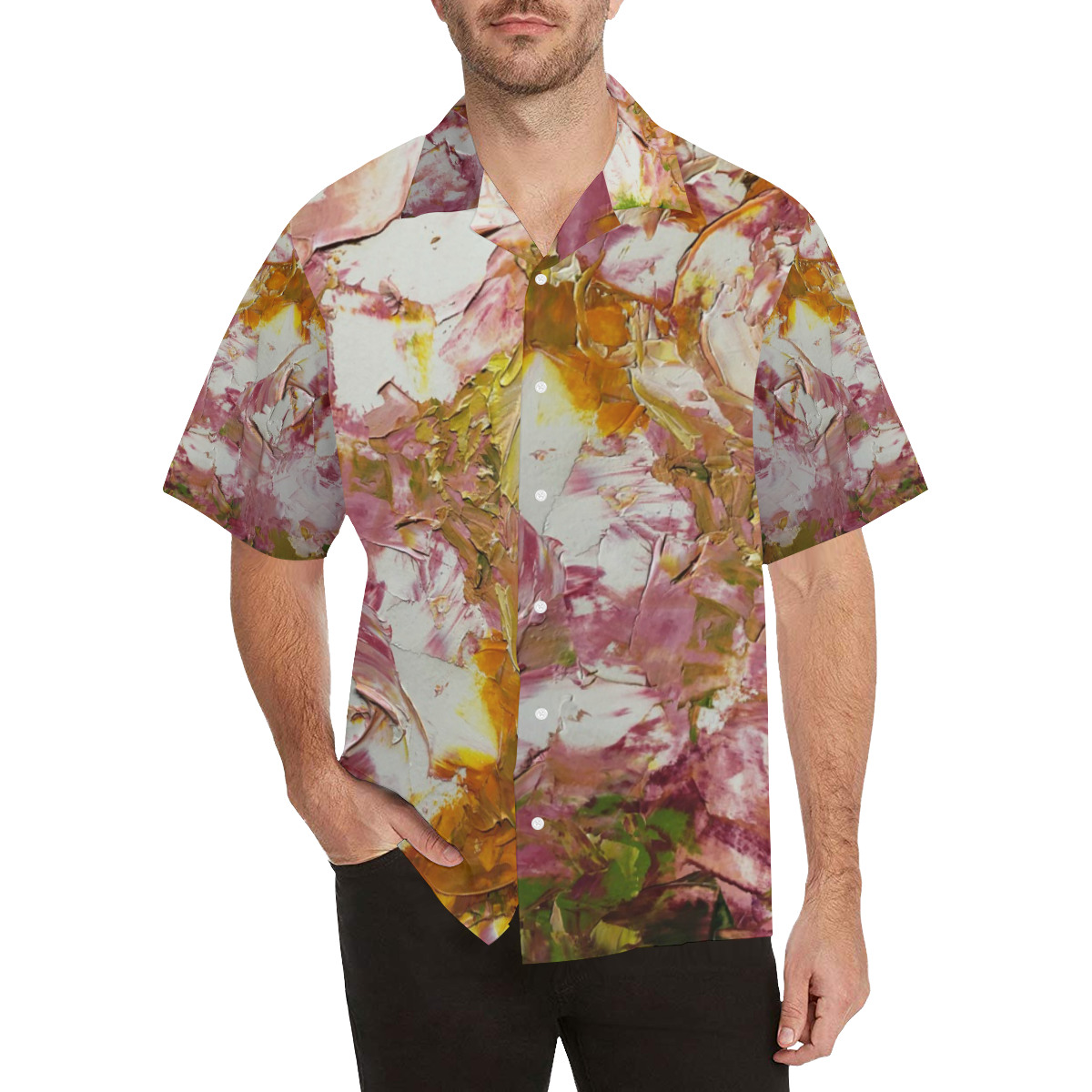 white roses Hawaiian Shirt (Model T58)