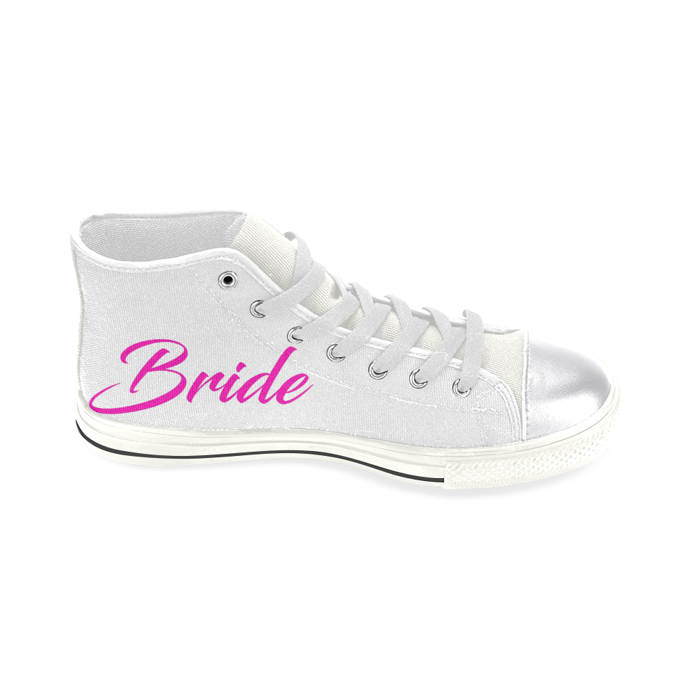 Bride Women's Classic High Top Canvas Shoes (Model 017)