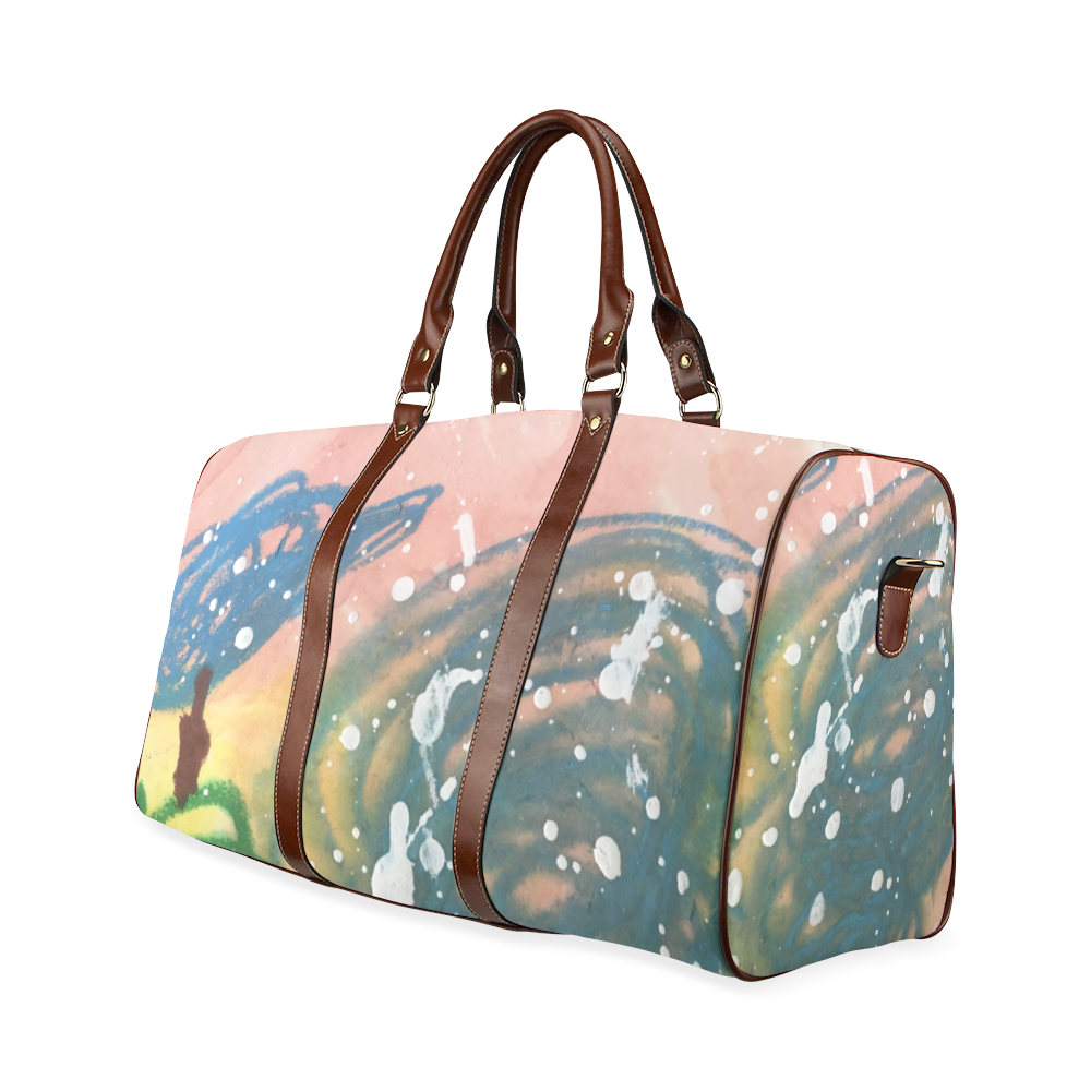 pink bag2 large Waterproof Travel Bag/Large (Model 1639)