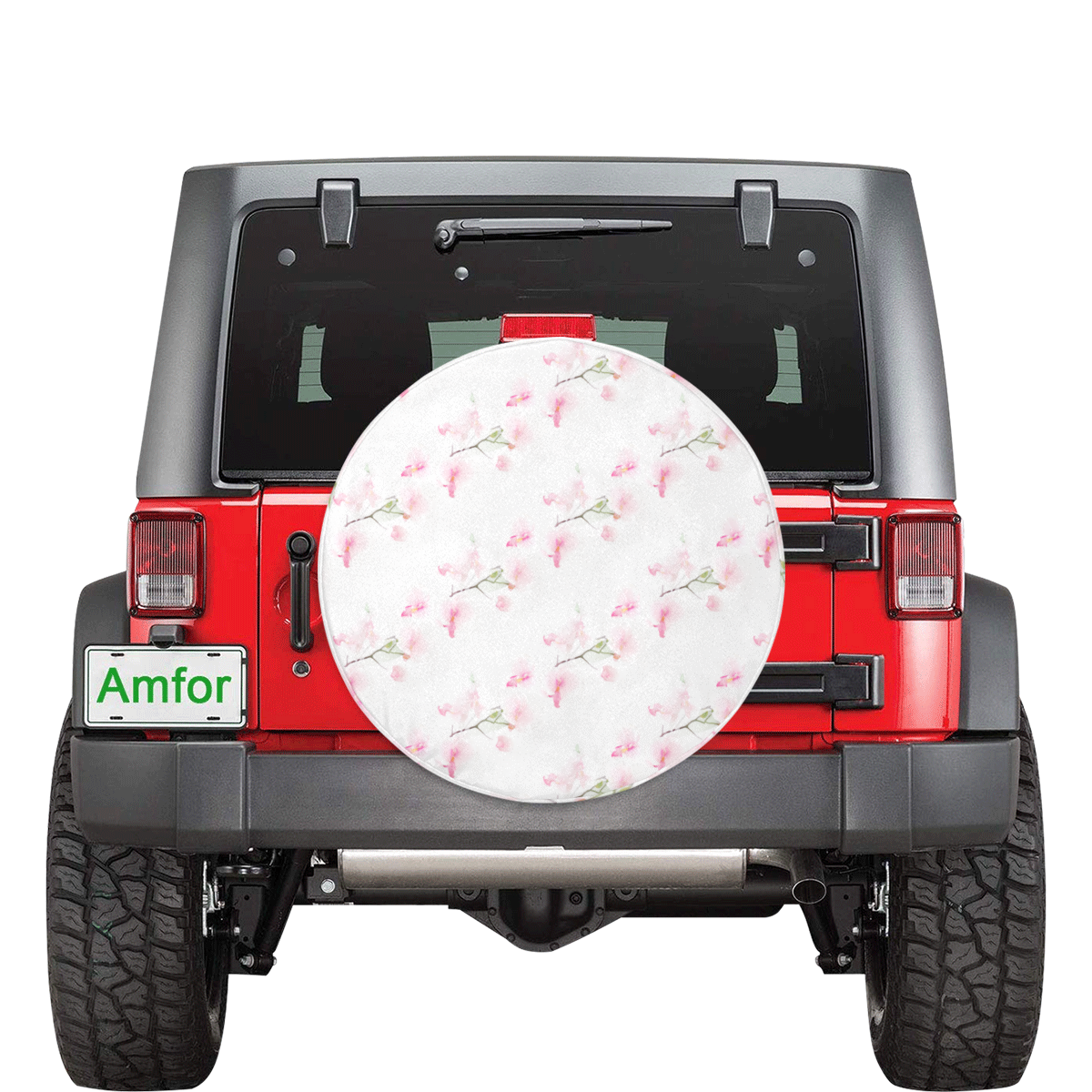 Pattern Orchidées 32 Inch Spare Tire Cover