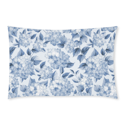 Blue and White Floral Pattern 3-Piece Bedding Set