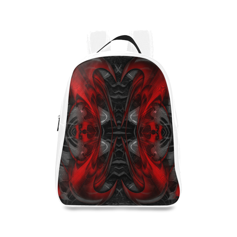 xxsml Red Rave Crew School Backpack/Large (Model 1601)