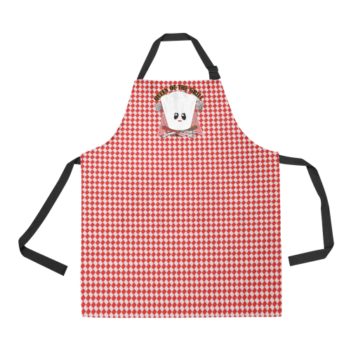 Queen of the Grill - Chef's Hat All Over Print Apron