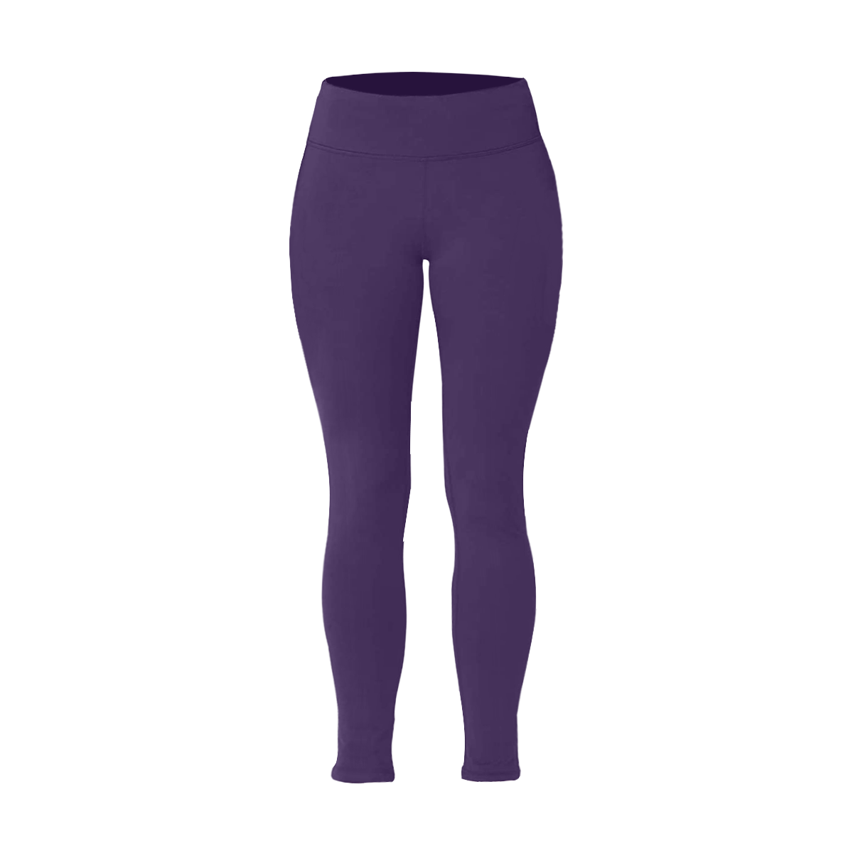 color Russian violet Women's Plus Size High Waist Leggings (Model L44)