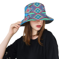 coral 5 All Over Print Bucket Hat