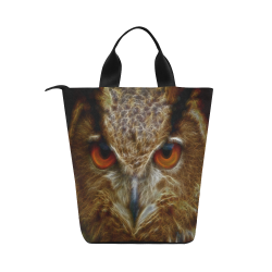 Magic Owl Nylon Lunch Tote Bag (Model 1670)