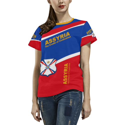 The Assyria Shirt All Over Print T-shirt for Women/Large Size (USA Size) (Model T40)