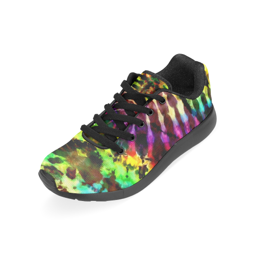 Rainbow Arch Tie Dye Women’s Running Shoes (Model 020)