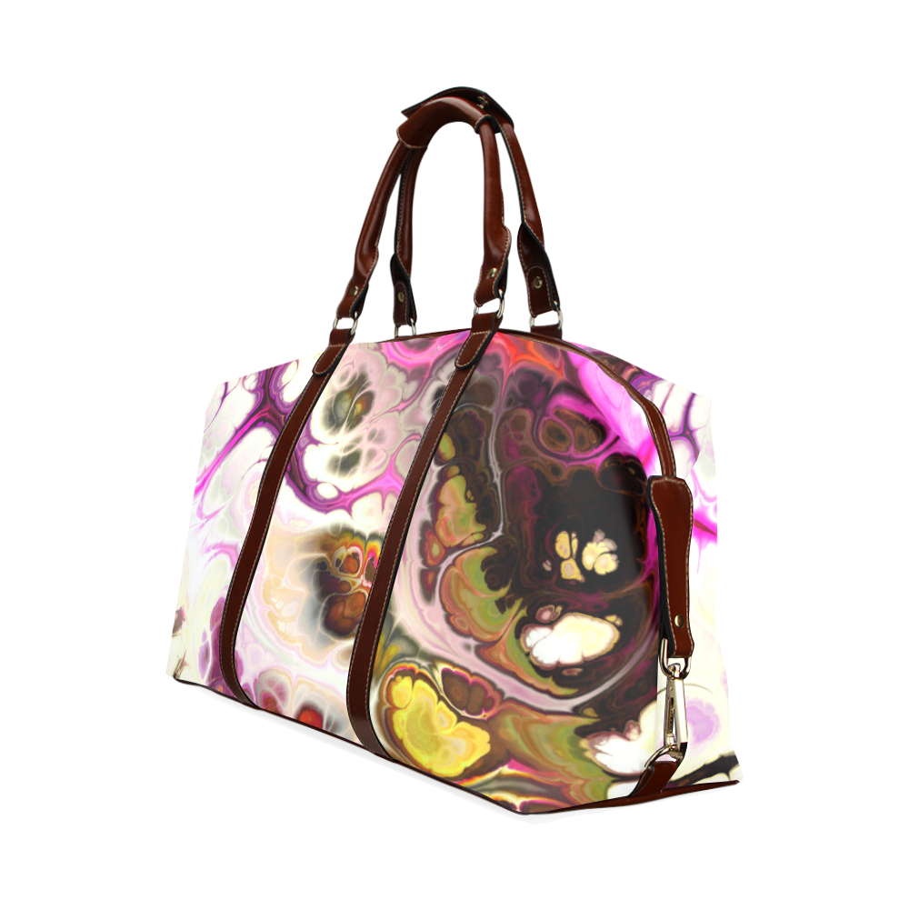 Colorful Marble Design Classic Travel Bag (Model 1643) Remake