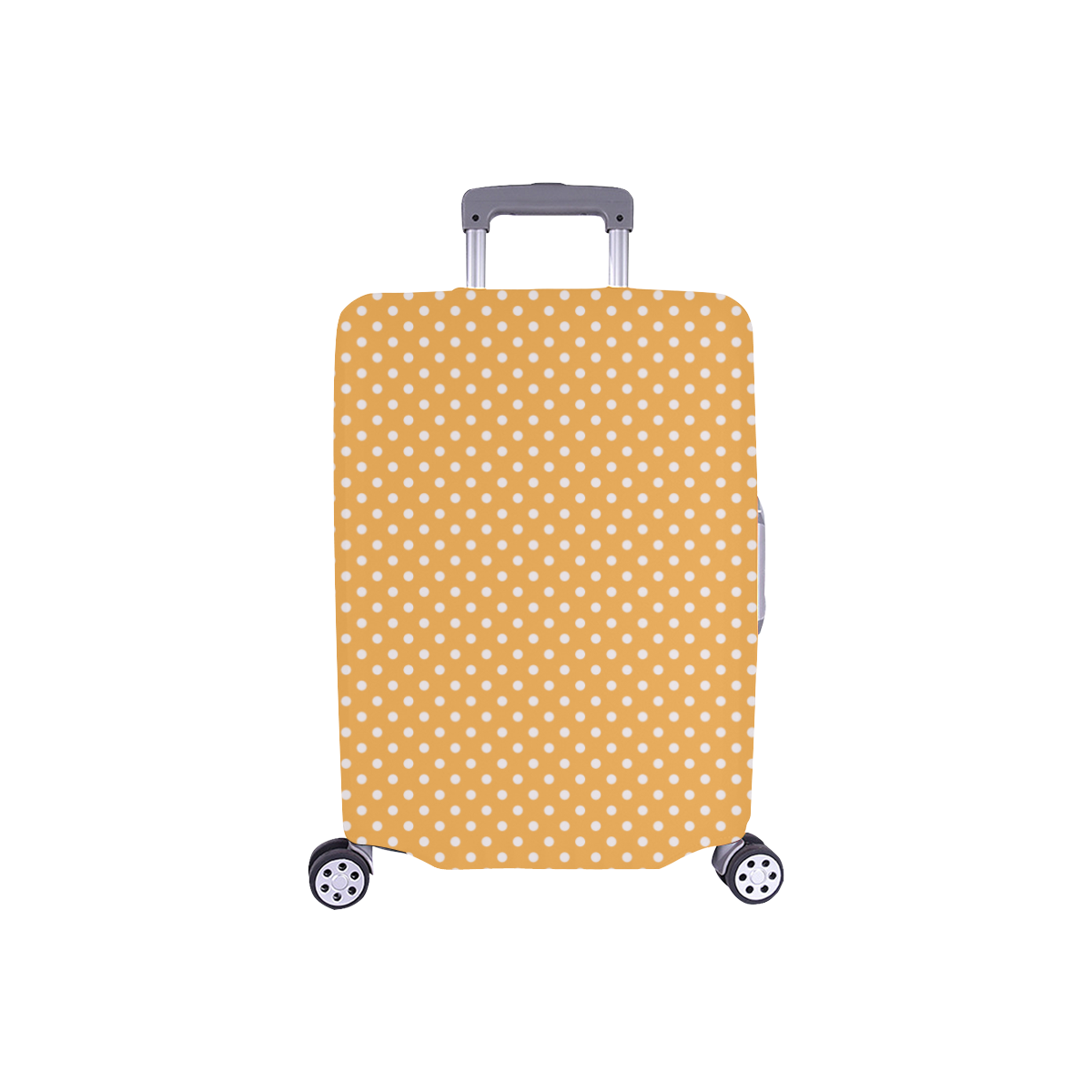 Yellow orange polka dots Luggage Cover/Small 18"-21"