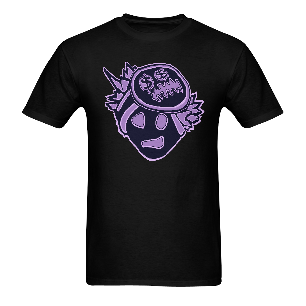 purple face bubbles Men's T-Shirt in USA Size (Two Sides Printing)