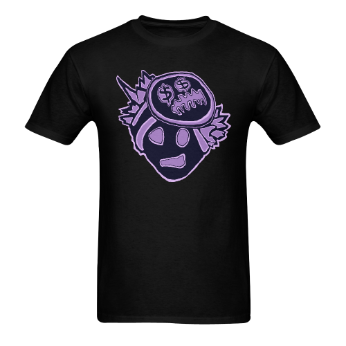 purple face bubbles Men's T-Shirt in USA Size (Two Sides Printing)