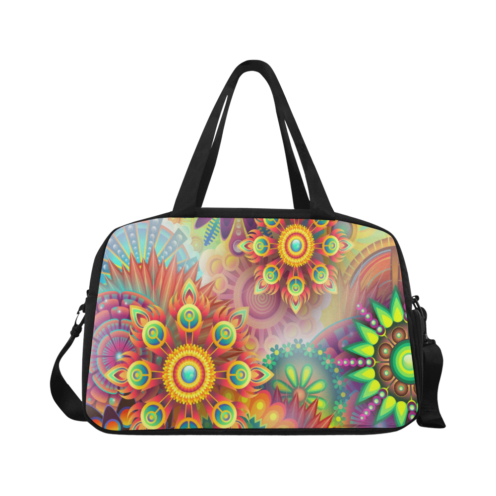 colorful-abstract 3D Fitness Handbag (Model 1671)