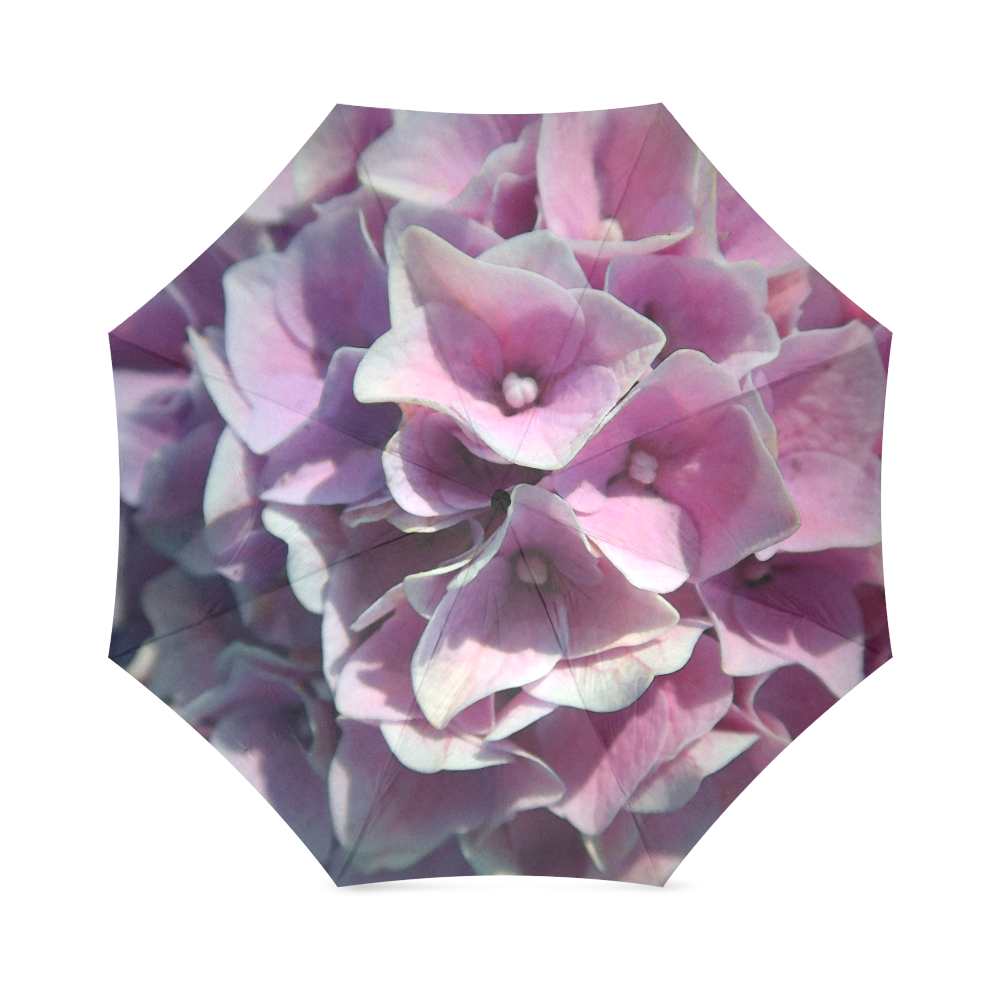 Masturah: hydrangea_pink_purple Foldable Umbrella (Model U01)