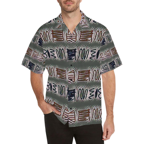 Scribble4 Hawaiian Shirt (Model T58)