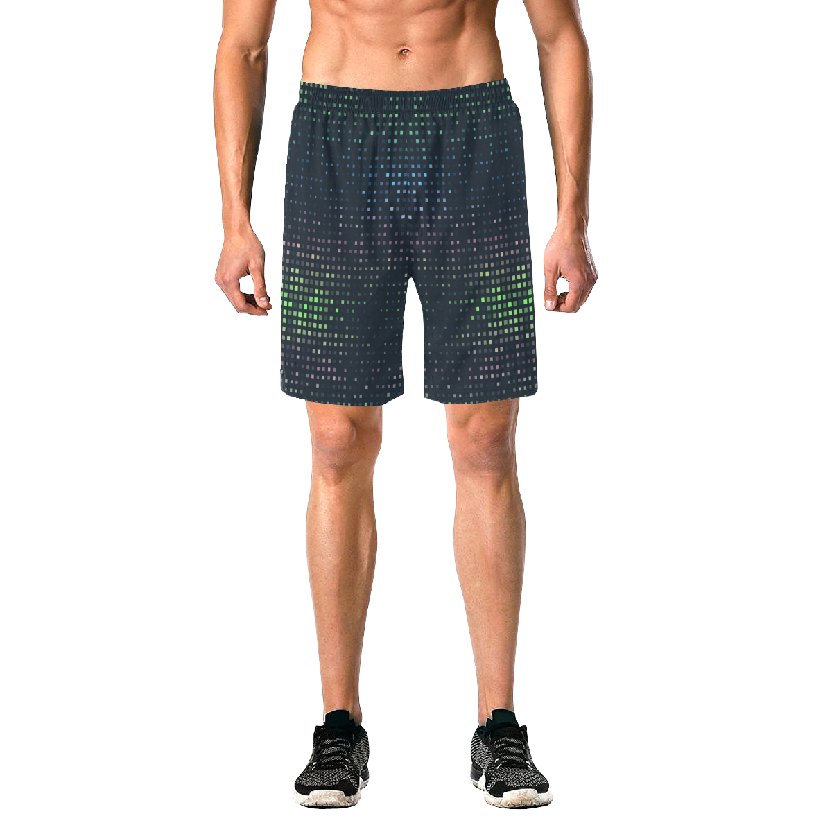 Prismic Rainbow Men's All Over Print Elastic Beach Shorts (Model L20)