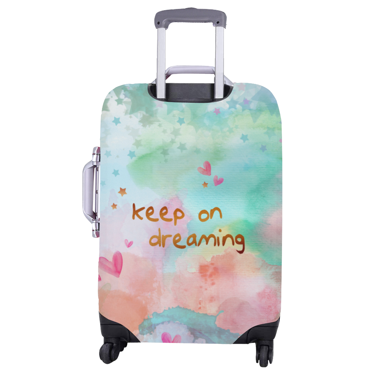 KEEP ON DREAMING - pastel Luggage Cover/Large 26"-28"