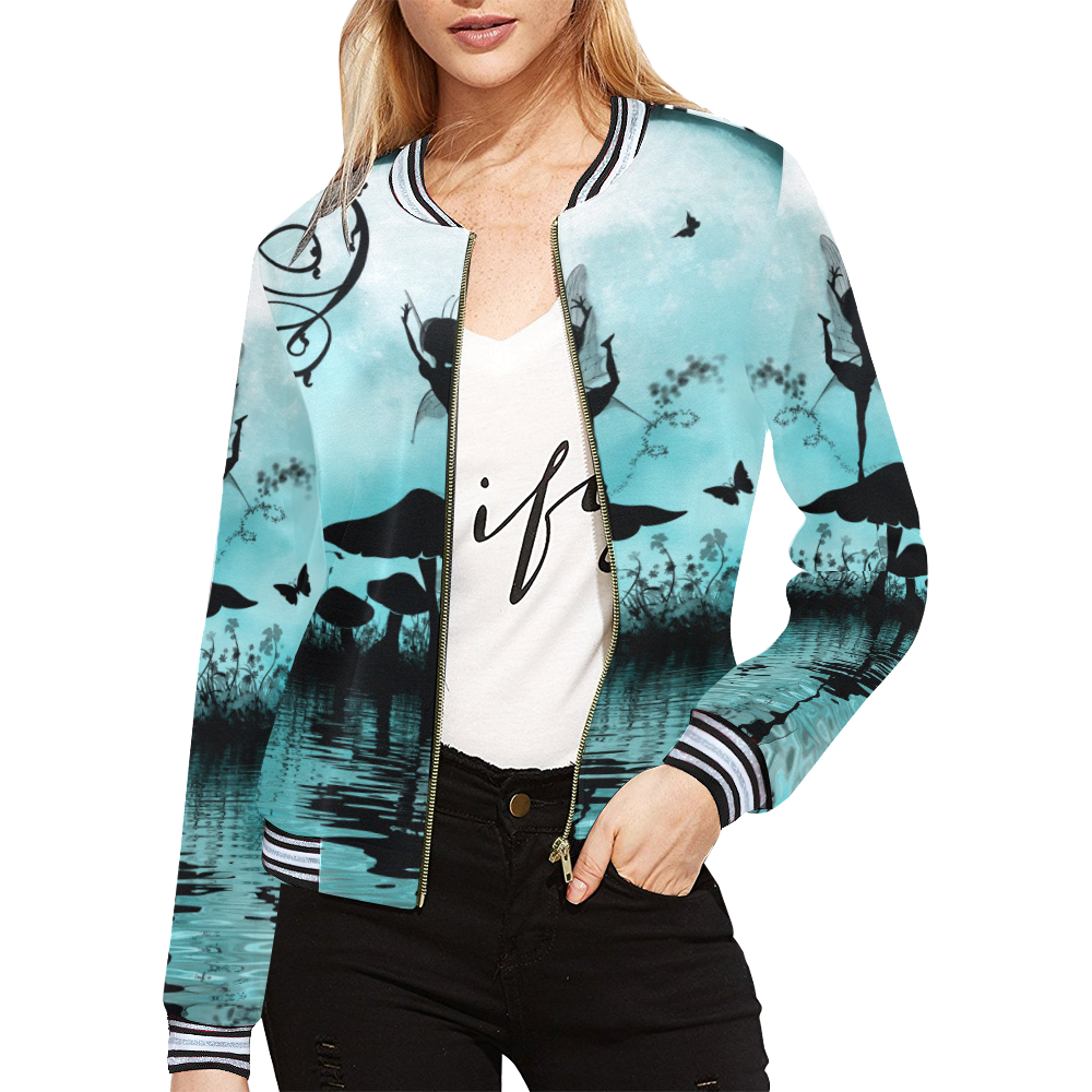 Dancing in the night All Over Print Bomber Jacket for Women (Model H21)