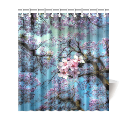 Cherry blossomL Shower Curtain 66"x72"