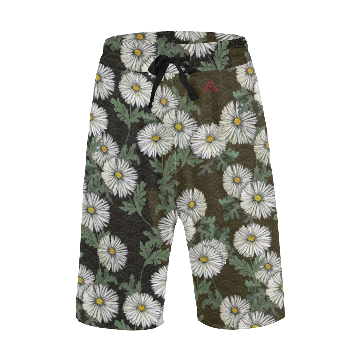 The Lowest of Low Daisies Black Men's All Over Print Casual Shorts (Model L23)