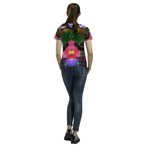 Digital1 All Over Print T-shirt for Women/Large Size (USA Size) (Model T40)