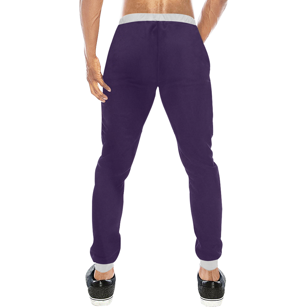 color Russian violet Men's All Over Print Sweatpants (Model L11)