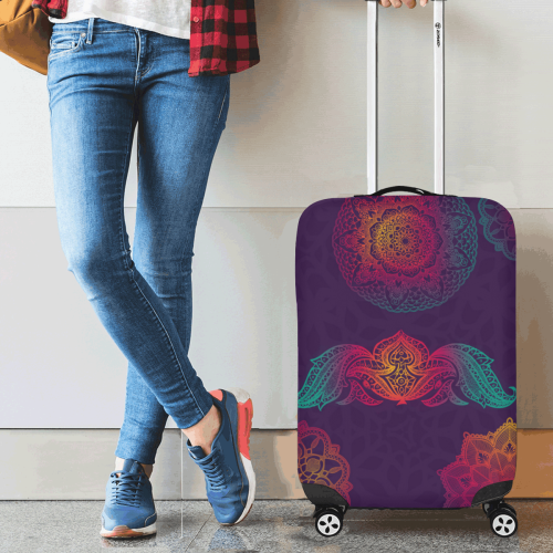 Colorful Mandala Luggage Cover/Small 18"-21"