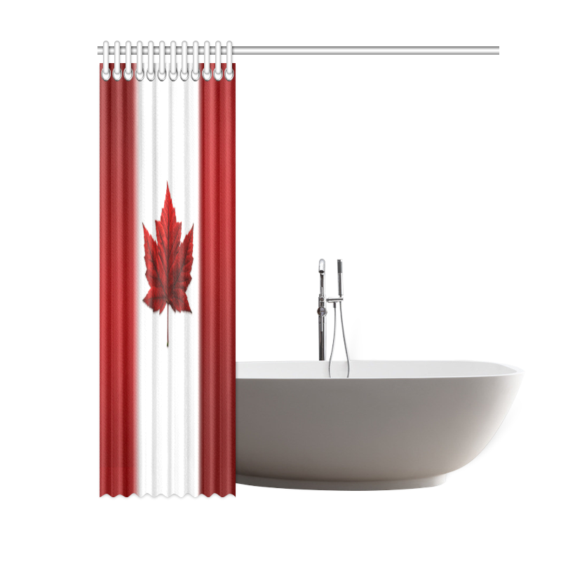 Canada Flag Shower Curtain 60"x72"
