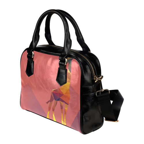 Polygonal Giraffe Shoulder Handbag (Model 1634)