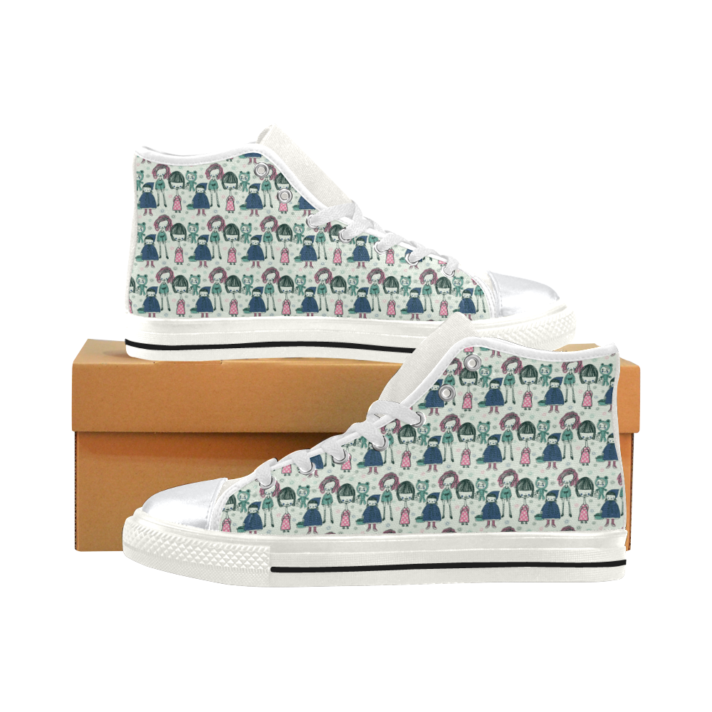 40kd High Top Canvas Shoes for Kid (Model 017)