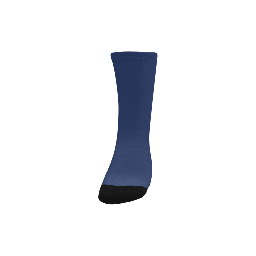 color Delft blue Kids' Custom Socks
