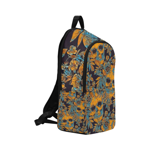 Woke Skulls Festival Gold Fabric Backpack for Adult (Model 1659)