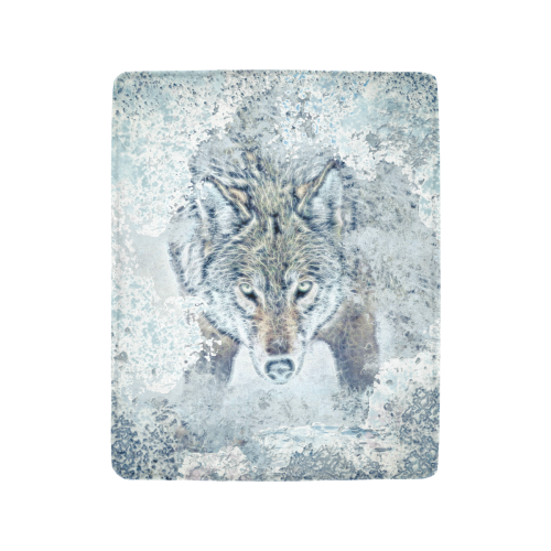 Snow Wolf Ultra-Soft Micro Fleece Blanket 40"x50"