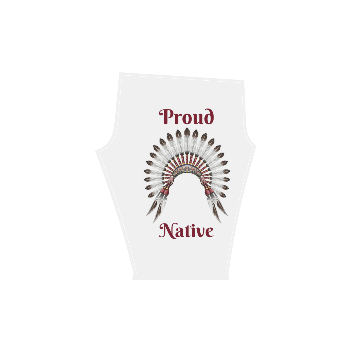 Proud Native Women's Low Rise Capri Leggings (Invisible Stitch) (Model L08)
