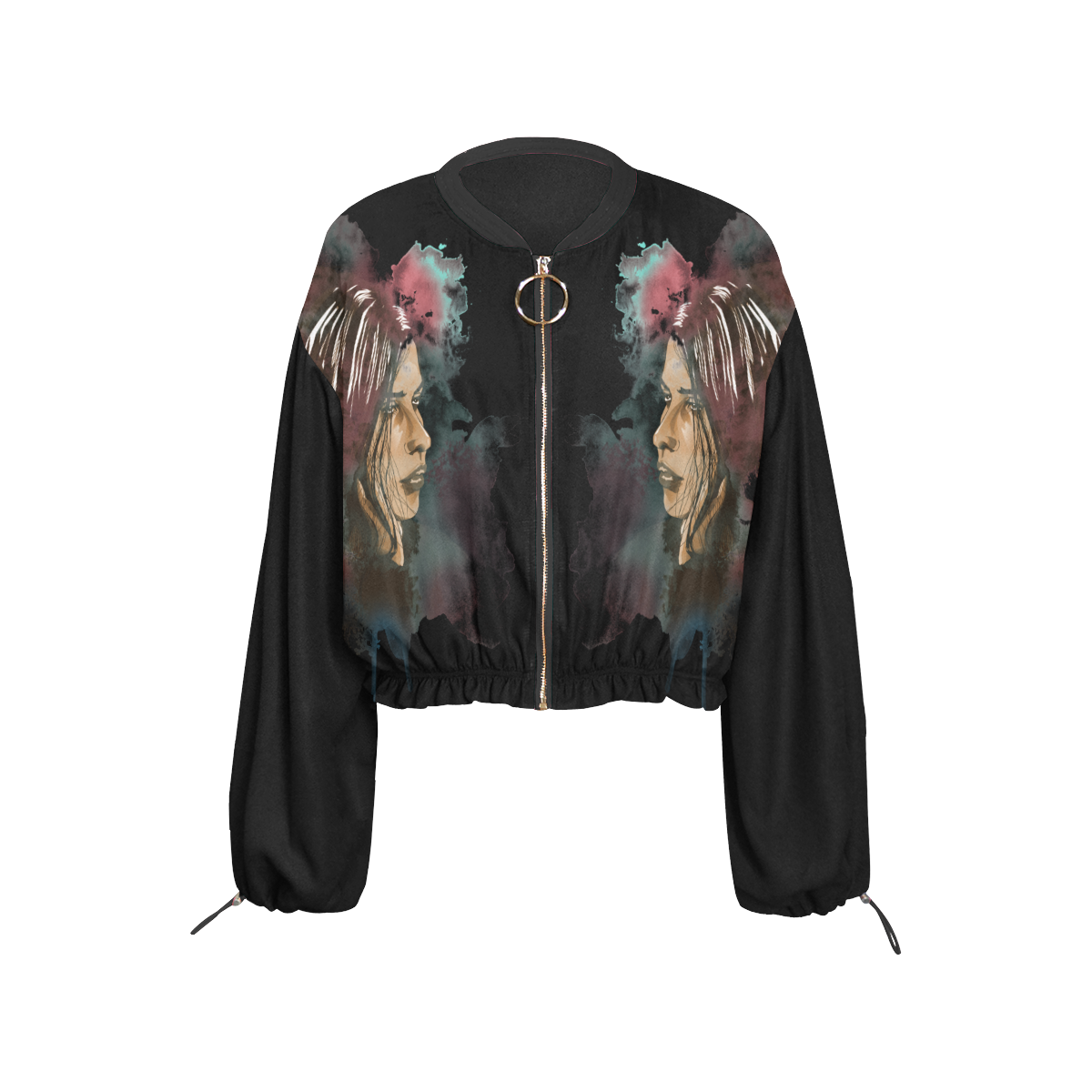 The Cathy Duo Cropped Chiffon Jacket for Women (Model H30)