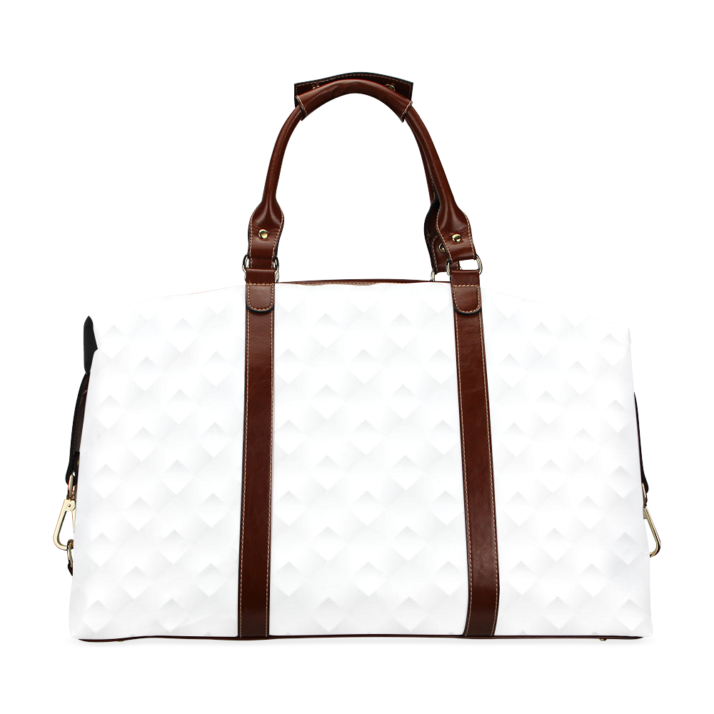 White Rombus Pattern Classic Travel Bag (Model 1643) Remake