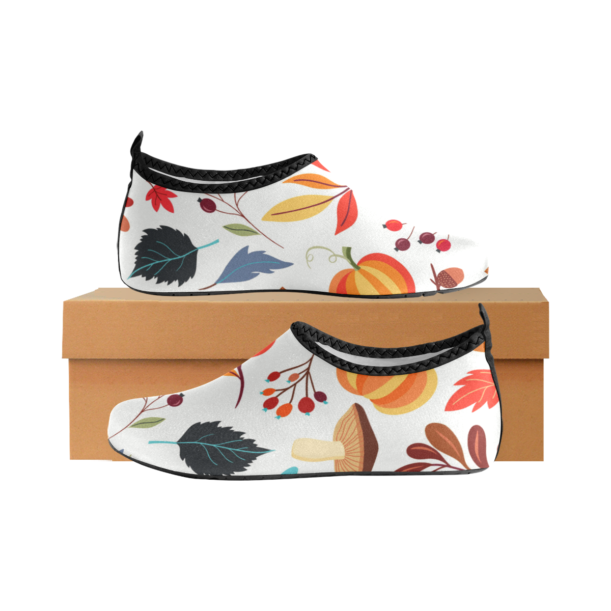 Autumn Mix Men's Slip-On Water Shoes (Model 056)