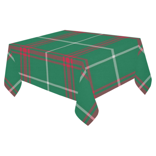 Welsh National Tartan Cotton Linen Tablecloth 52"x 70"