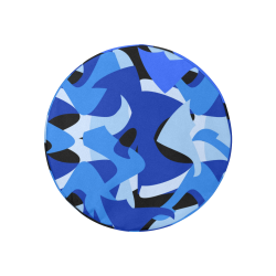 Camouflage Abstract Blue and Black 30 Inch Spare Tire Cover