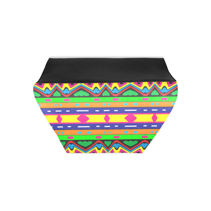 Distorted colorful shapes and stripes Clutch Bag (Model 1630)