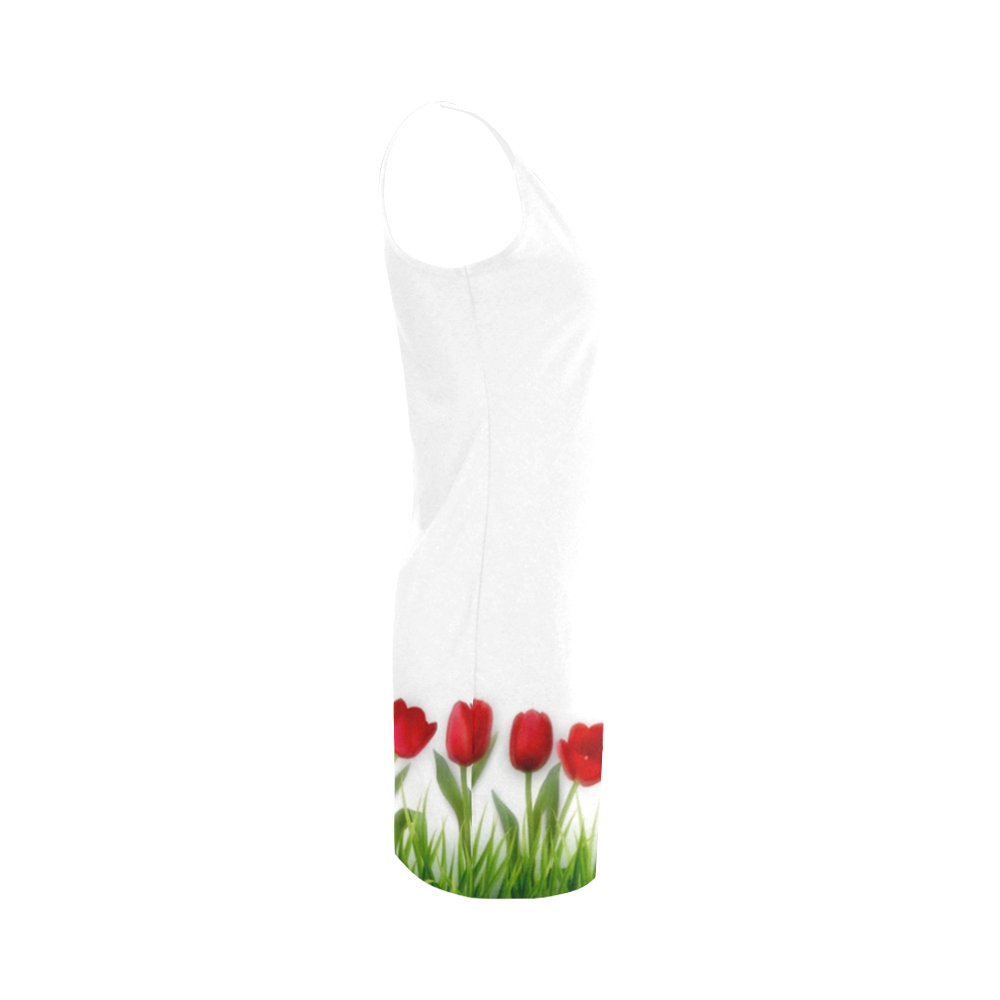 Red Tulips Medea Vest Dress (Model D06)