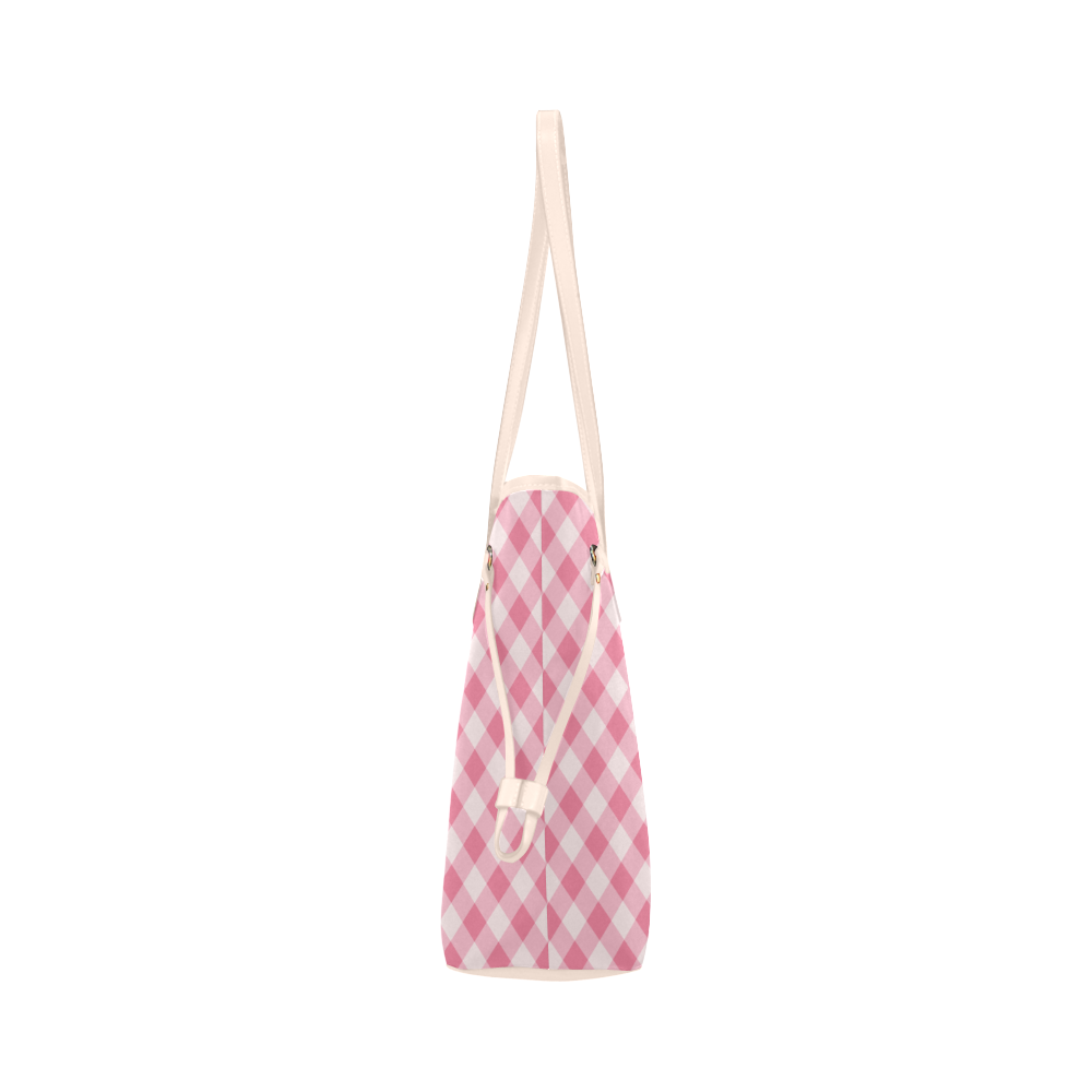 pink pattern Clover Canvas Tote Bag (Model 1661)