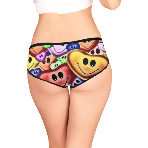 Funny smiling hearts A by JamColors Women's All Over Print Girl Briefs (Model L14)