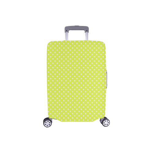Yellow polka dots Luggage Cover/Small 18"-21"